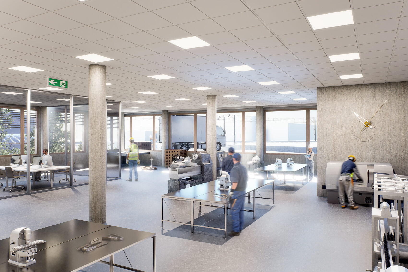 Atelier à louer – 1500 m² – ZIMEYSA – Vieux-Bureau 81 – Meyrin